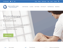 Tablet Screenshot of physiocare.co.uk